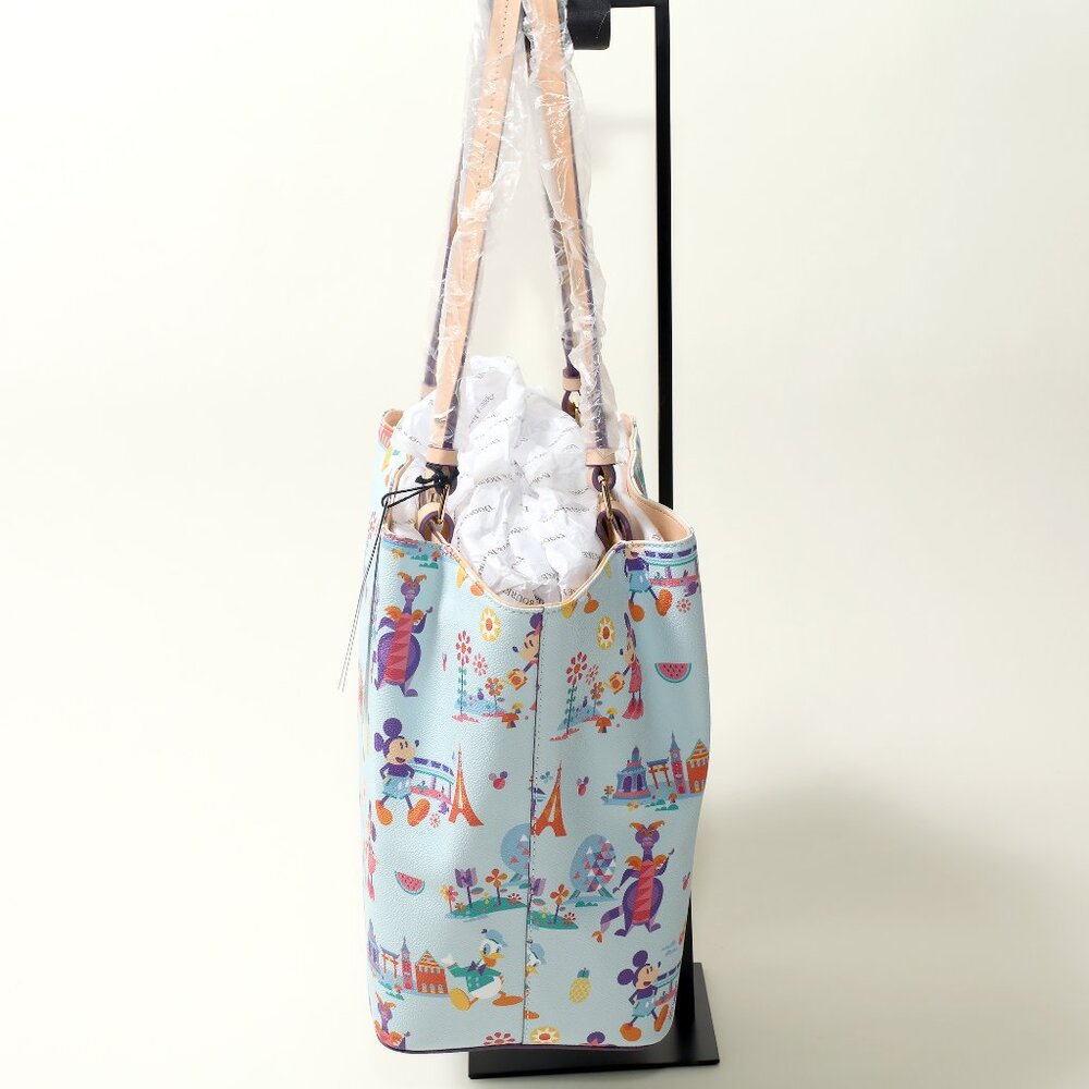 Dooney & Bourke Disney Parks Flynn Tote LBVC NWT Large 16” Bag - Picture 3 of 11